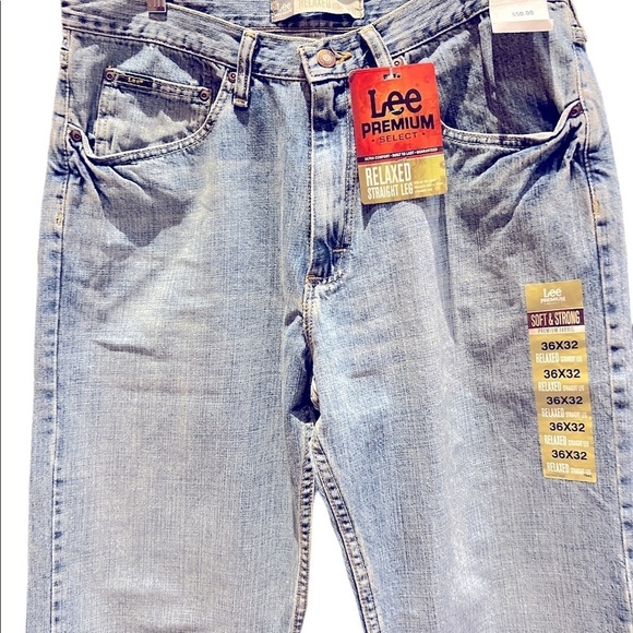 NWT’S LEE PREMIUM SELECT RELAXED FIT STRAIGHT LEG JEAN New SZ 36 - Picture 7 of 11